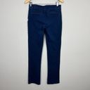 Betabrand  Jeans Women Medium Long Blue Straight‎ Leg Pull On Stretch Denim Yoga Photo 4