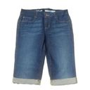 DKNY  Shorts‎ Jean Women's 6 Dark Wash Bermuda Zip and Button Up Photo 0