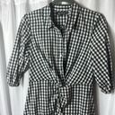 Sequin Hearts  Dress Checkered Tie Front Size 5 Western Lightweight Photo 2