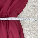 Lush Clothing Lush Burgundy Chiffon Sleeveless Pleated Blouson Mini Skater Dress Medium Photo 10