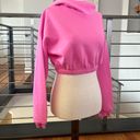 Naked Wardrobe French Terry Hoodie In Bubblegum Pink Photo 2