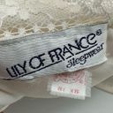 Vintage Lilly Of France Cream Ruffle Lace One Piece Teddy Medium White Photo 4