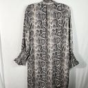 Rebecca Taylor Snakeskin Snake Print Silk Scarf Tie Neck Dress Formal 6 Medium M Photo 8