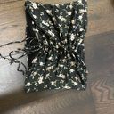 Honey Punch Black Floral Satin Tube Top Photo 2