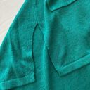 J.Jill  Green‎ Linen Blend Open Cardigan Photo 4