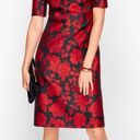 Talbots Back Bow Floral Jacquard A-Line Dress Photo 0