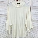 BCBGMAXAZRIA  Kimono Sleeve Cowl Neck Sweater Cream XL Photo 5