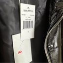 Good American  NWT patent faux leather biker jacket size Small Photo 7