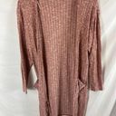 Nine West  Ribbed Longline Cardigan Sweater Size Medium Photo 0