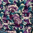 Oscar de la Renta  Beautiful Teal, Purple Square Wool Floral Fashion Scarf Photo 3