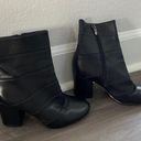 via spiga Black Leather Heeled Booties Size 6.5 Photo 0