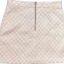 Topshop White Polka Dot Textured Skirt Size 6 Photo 1