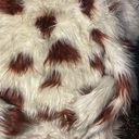 Yoki Nwt  New York Outerwear Collection 100% Vegan Fur Cow Print Fuzzy CoatJacket Photo 5