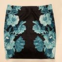 INC  BLACK & BLUE FLOWER SKIRT Photo 7