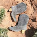 Dingo Grey Suede Cowboy Boots Photo 0