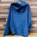 Nordstrom Vintage  Point Of View Blue Nylon Windbreaker Women’s Jacket Size 0 Photo 2