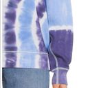 Time and Try Womens Semi Tie Dye Blues Sweatshirt Size Medium 100% Cotton New Photo 1