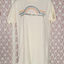 Tultex  cream good things are coming rainbow graphic logo tee

size medium Photo 1