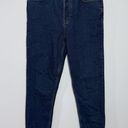 RE/DONE 90s High Rise Ankle Crop Jean In Dark Rinse Size 26 Photo 1