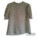 Daisy Ditsy Floral  Print High Neck Blouse Top Photo 0