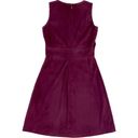 New York And Company eva mendes for  | NWT Burgundy Camden Faux Suede Dress | Sz 0 Photo 2