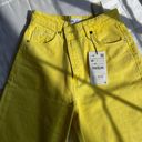 ZARA Yellow  Wide Leg Jeans Photo 1