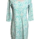 Persifor floral print dress Tiffany blue and white Sz M Size M Photo 0