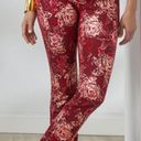 Soft Surroundings NWT  Ponte Straight Leg rayon blend floral Pant Sz S Photo 15