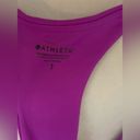 Athleta NWT  Transcend Bodysuit Size Small Purple Color Photo 4