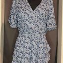 Bobeau woman’s floral short sleeve blouse with waist tie size XL NWT Photo 0