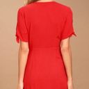 Philosophy Lulu’s My  Short Sleeve Red Wrap Dress XS Photo 1