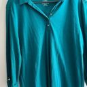 L.L.Bean Vintage  teal green blue button shirt size Large. Photo 0