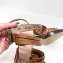 Stuart Weitzman  Arriba Huarache Strappy Sandal, Saddle Genuine Leather Size 6 Photo 7