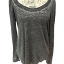 Chaser  Revolve Black Burnout Open Back Design Top Shirt Long Sleeve Women’s S Photo 0