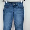 Lee  Riders Mid Rise Bootcut Jeans Dark Wash Embroidery Stretchy 6M 27 Waist Photo 3
