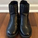 Universal Threads Universal Thread Black Chelsea Boots Size 6 Silver Stud Detail Faux Leather Photo 1