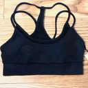 Vimmia NWT  Yoga Sports Bra, Sexy Strappy, Black Racer Back Bra, Small Photo 4