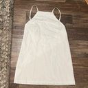 ZARA White Linen Blend High Neck Mini Dress Size Small Photo 1