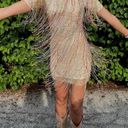 Nasty Gal Tassel Beaded Sequin gold dress Photo 0