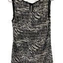 Carole Little  Womens XL Sleeveless Blouse Animal Print Mirrored Circles Photo 1