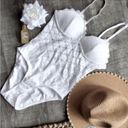 Anthropologie Bodysuit.  White. Large. Photo 4