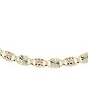 Tehrani Jewelry 14k REAL Gold Solid 2.5 mm Tri color Valentino Chain Necklace with Spring Clasp Photo 7