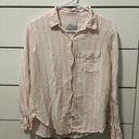 Rails  Pink & White Stripe Button Down Top Photo 0