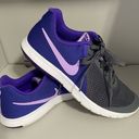 Nike Running Shoe Flex Experience Purple Gray Knit athletic Trainer gym walk 9 Photo 0