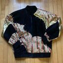 Vintage Leather Metallic Bomber Jacket Size M Photo 0