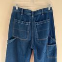 Free People High Rise Utility Straight Leg Relaxed Button Fly Carpenter Jeans Photo 8