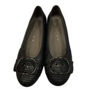 Gabor Comfort Houndstooth Ballet Flats with Buckle Detail Size UK 8 US 9 Neutral Black Photo 3