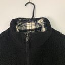 American Eagle Reversible Women’s Puffer Jacket Black Plaid Size Medium Photo 13