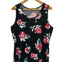 LuLaRoe  Black & Red Floral Print Sleeveless Summer Top Size XL Photo 0