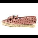 Salvatore Ferragamo  Sannio Bow Laser Cut Leather Flat Espadrilles Size 4.5 Photo 2